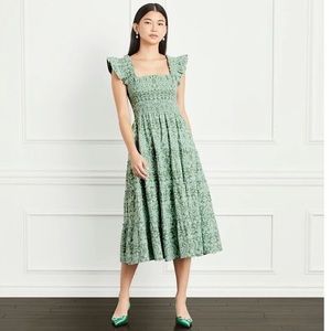 Green Jacquard Ellie Nap Dress Hill House Home M
